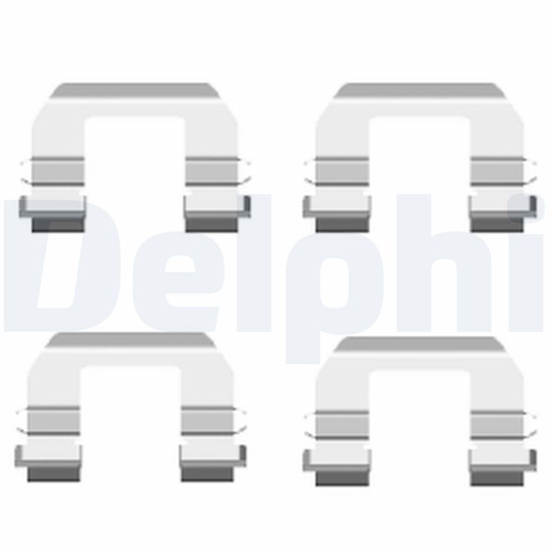 Priedų komplektas, diskinių stabdžių trinkelės DELPHI LX0415