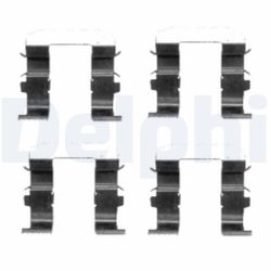 Priedų komplektas, diskinių stabdžių trinkelės DELPHI LX0418