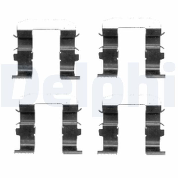 Priedų komplektas, diskinių stabdžių trinkelės DELPHI LX0418