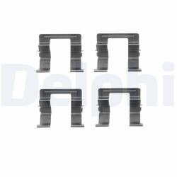 Priedų komplektas, diskinių stabdžių trinkelės DELPHI LX0420