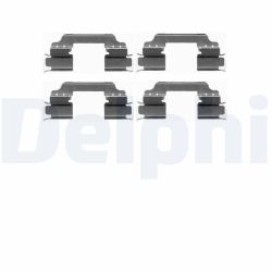 Priedų komplektas, diskinių stabdžių trinkelės DELPHI LX0425