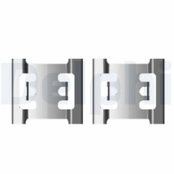 Priedų komplektas, diskinių stabdžių trinkelės DELPHI LX0428