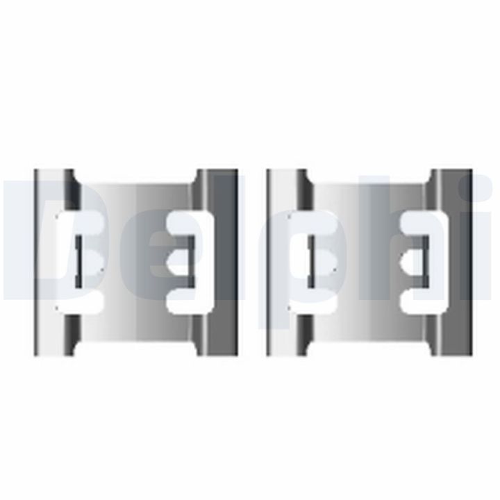 Priedų komplektas, diskinių stabdžių trinkelės DELPHI LX0428