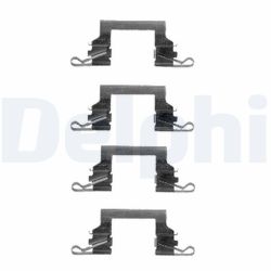 Priedų komplektas, diskinių stabdžių trinkelės DELPHI LX0445