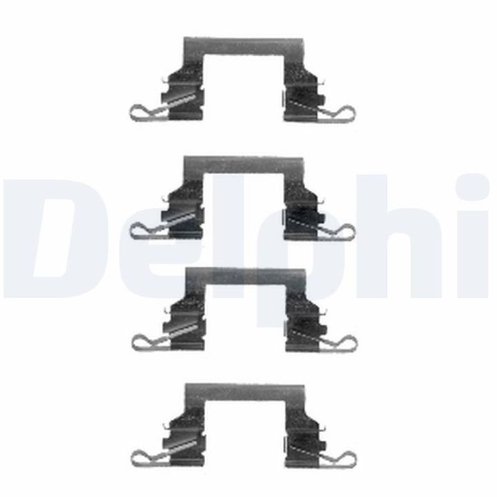 Priedų komplektas, diskinių stabdžių trinkelės DELPHI LX0445