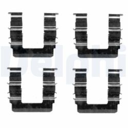 Priedų komplektas, diskinių stabdžių trinkelės DELPHI LX0463