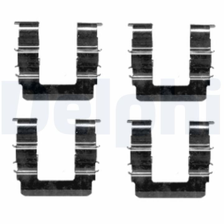 Priedų komplektas, diskinių stabdžių trinkelės DELPHI LX0463