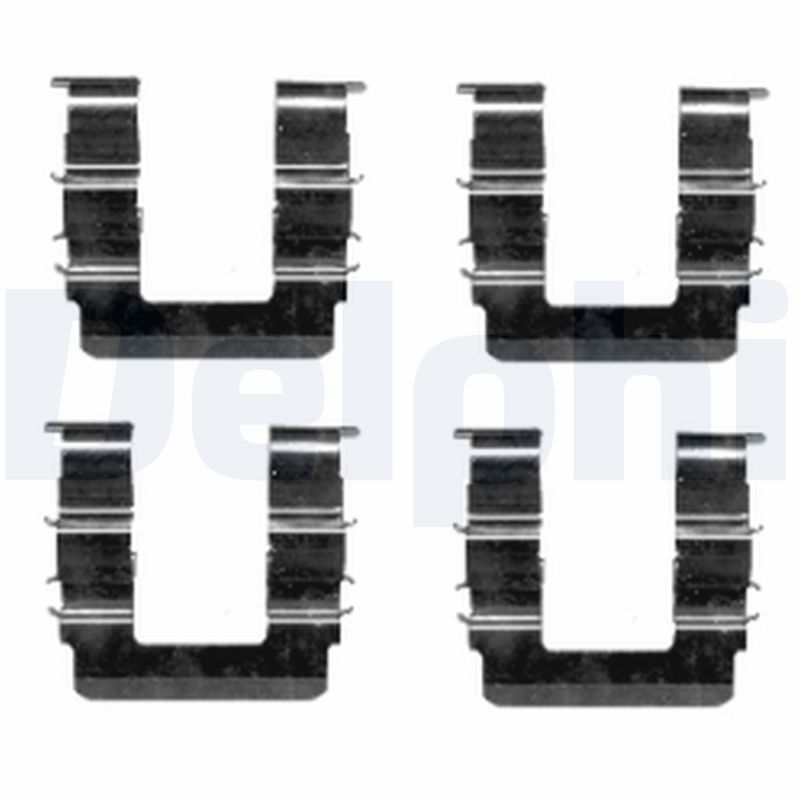 Priedų komplektas, diskinių stabdžių trinkelės DELPHI LX0463