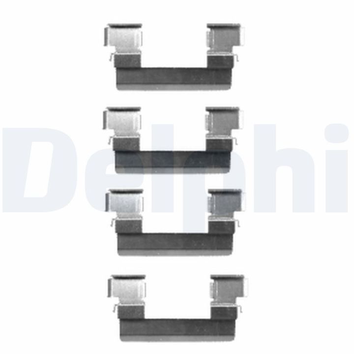 Priedų komplektas, diskinių stabdžių trinkelės DELPHI LX0466