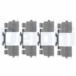 Priedų komplektas, diskinių stabdžių trinkelės DELPHI LX0476