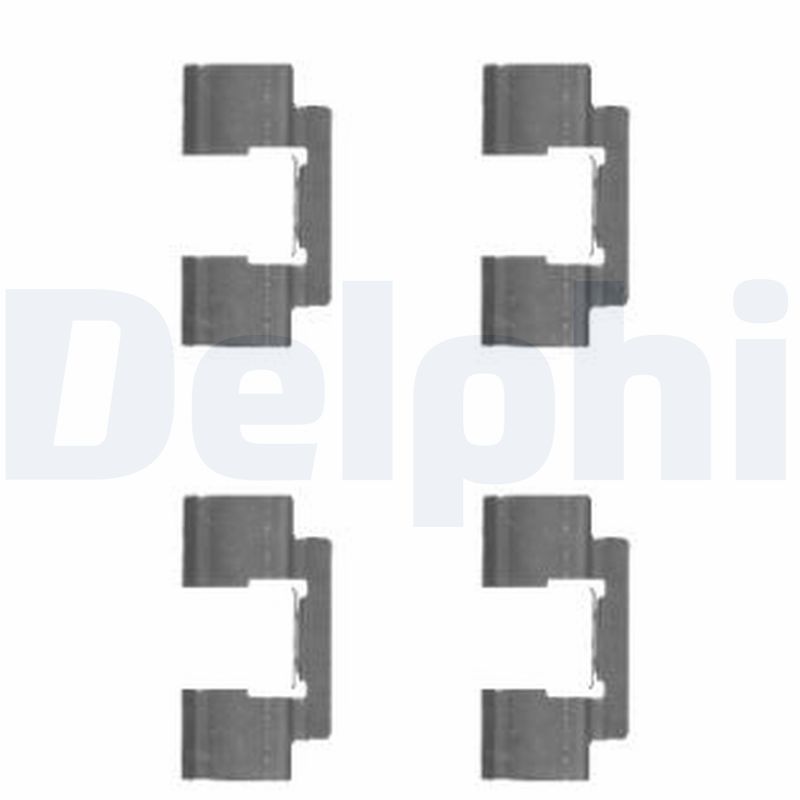 Priedų komplektas, diskinių stabdžių trinkelės DELPHI LX0481