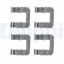 Priedų komplektas, diskinių stabdžių trinkelės DELPHI LX0483