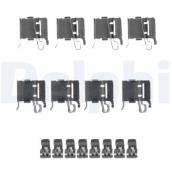 Priedų komplektas, diskinių stabdžių trinkelės DELPHI LX0491