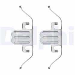 Priedų komplektas, diskinių stabdžių trinkelės DELPHI LX0494