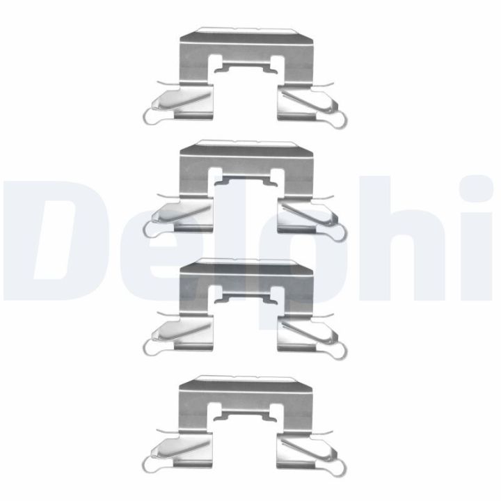 Priedų komplektas, diskinių stabdžių trinkelės DELPHI LX0507