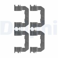 Priedų komplektas, diskinių stabdžių trinkelės DELPHI LX0514