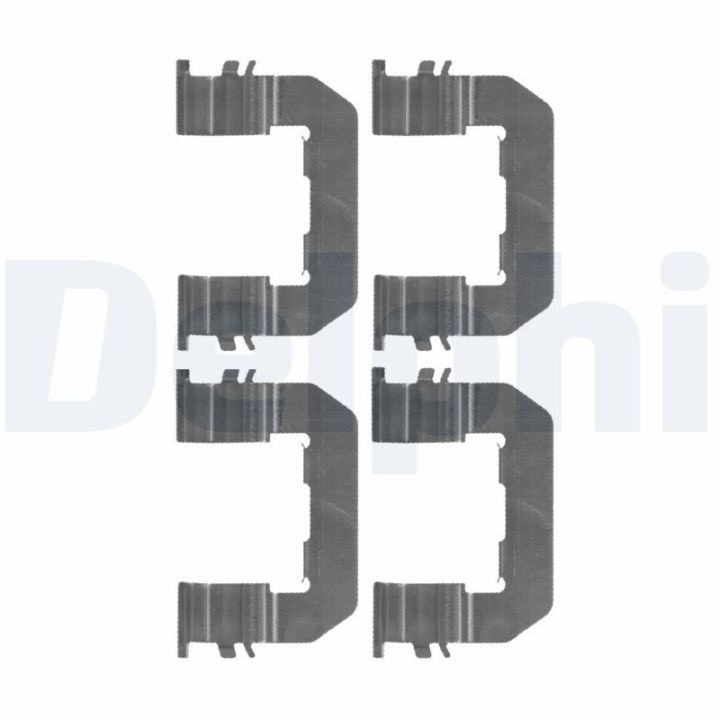 Priedų komplektas, diskinių stabdžių trinkelės DELPHI LX0514