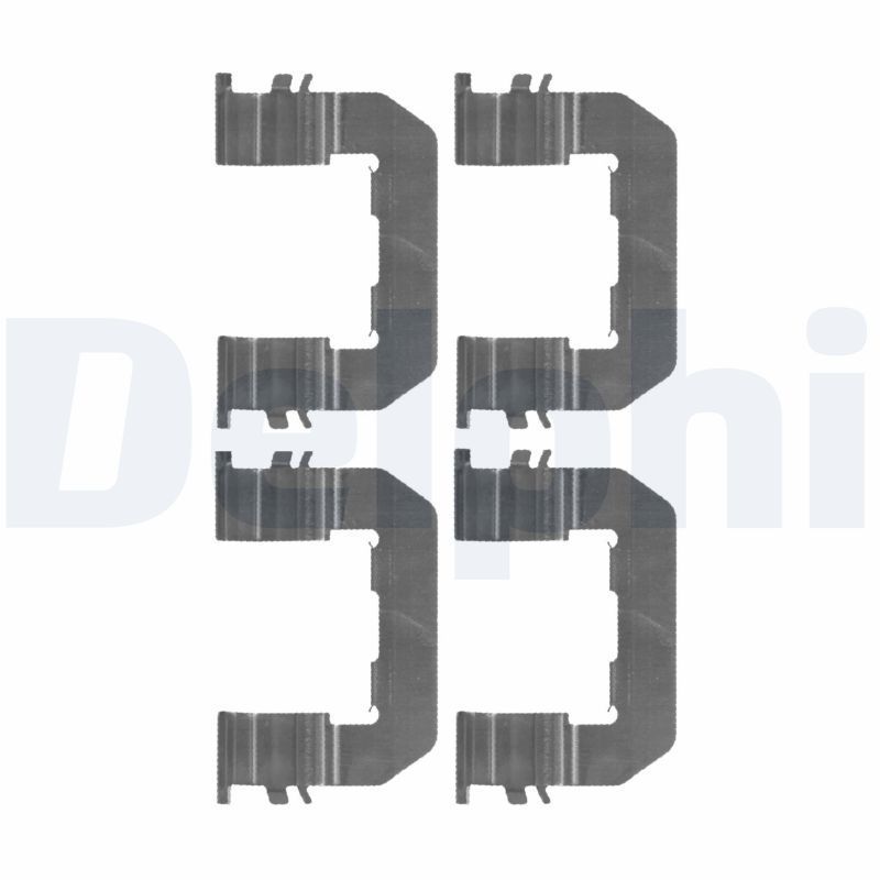 Priedų komplektas, diskinių stabdžių trinkelės DELPHI LX0514