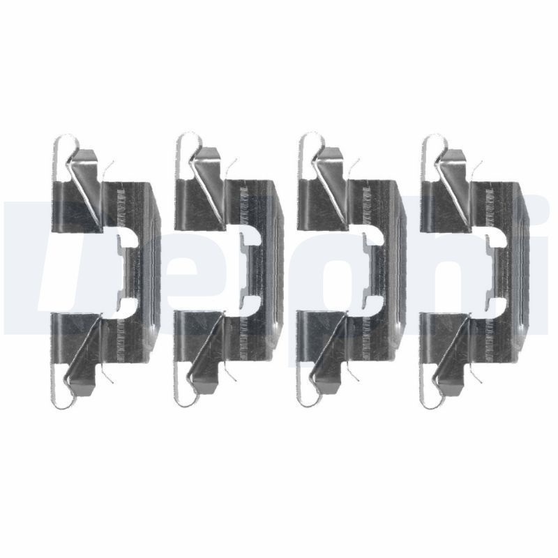 Priedų komplektas, diskinių stabdžių trinkelės DELPHI LX0523