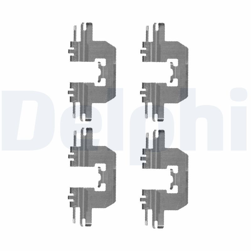 Priedų komplektas, diskinių stabdžių trinkelės DELPHI LX0524