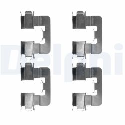 Priedų komplektas, diskinių stabdžių trinkelės DELPHI LX0539