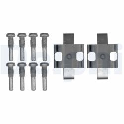 Priedų komplektas, diskinių stabdžių trinkelės DELPHI LX0543