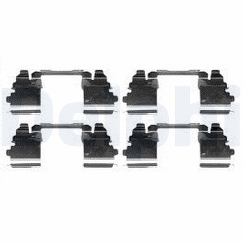 Priedų komplektas, diskinių stabdžių trinkelės DELPHI LX0572