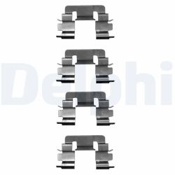 Priedų komplektas, diskinių stabdžių trinkelės DELPHI LX0610