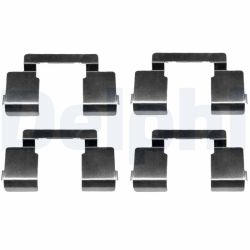 Priedų komplektas, diskinių stabdžių trinkelės DELPHI LX0612