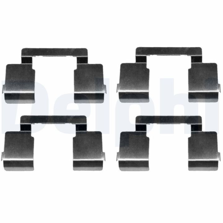 Priedų komplektas, diskinių stabdžių trinkelės DELPHI LX0612