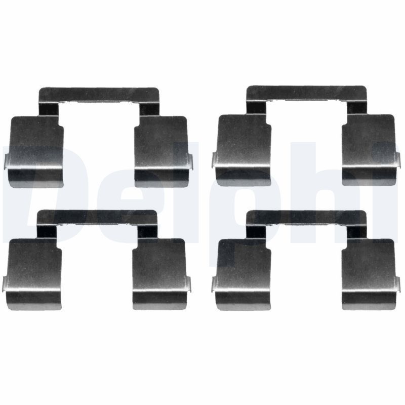 Priedų komplektas, diskinių stabdžių trinkelės DELPHI LX0612