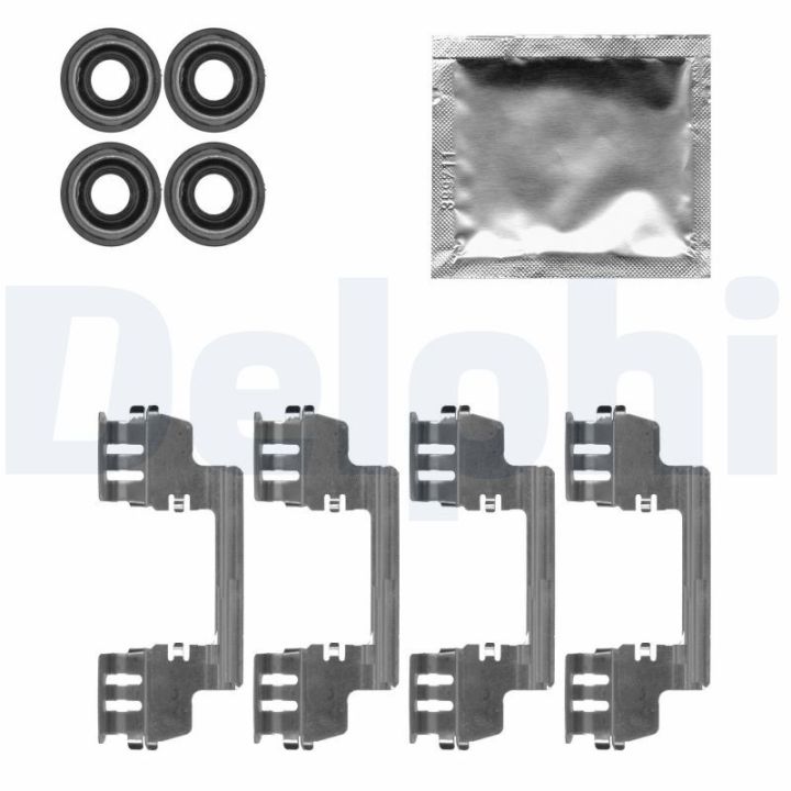 Priedų komplektas, diskinių stabdžių trinkelės DELPHI LX0616