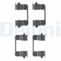 Priedų komplektas, diskinių stabdžių trinkelės DELPHI LX0618