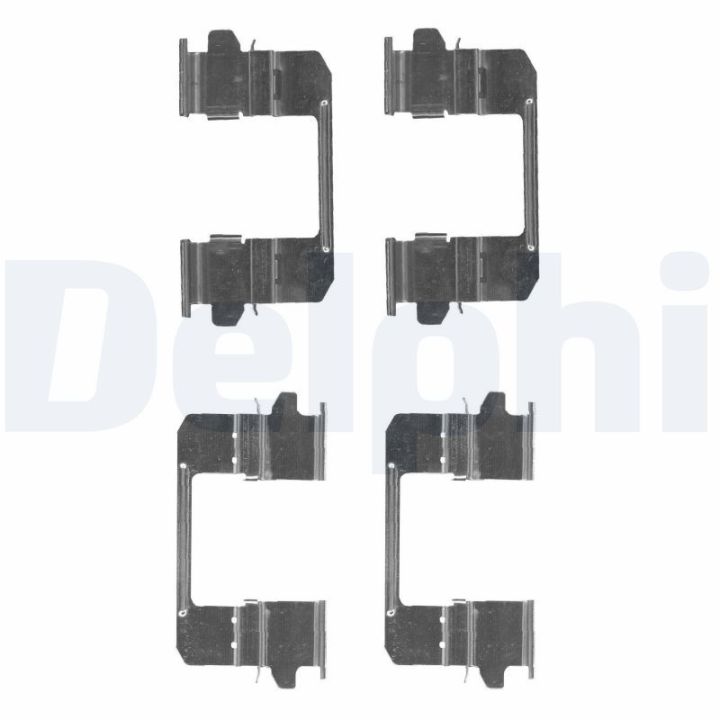 Priedų komplektas, diskinių stabdžių trinkelės DELPHI LX0618