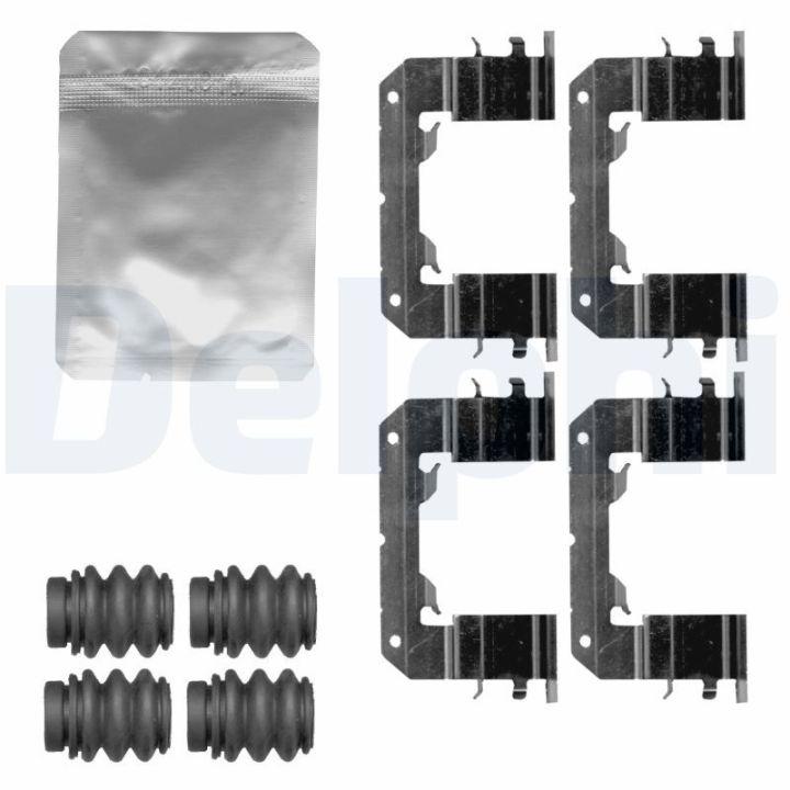 Priedų komplektas, diskinių stabdžių trinkelės DELPHI LX0630