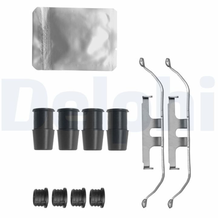 Priedų komplektas, diskinių stabdžių trinkelės DELPHI LX0635