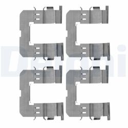 Priedų komplektas, diskinių stabdžių trinkelės DELPHI LX0647