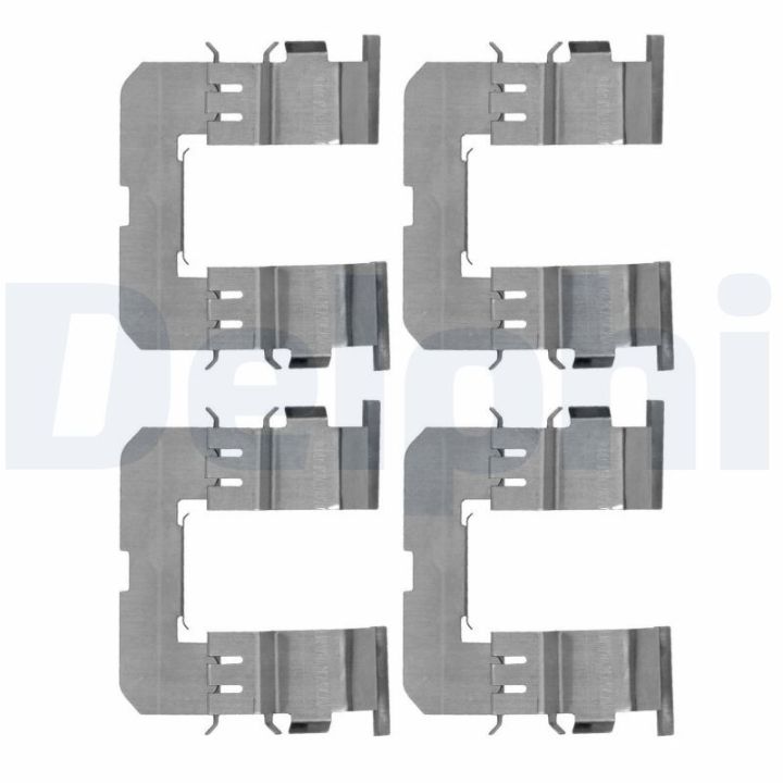 Priedų komplektas, diskinių stabdžių trinkelės DELPHI LX0647