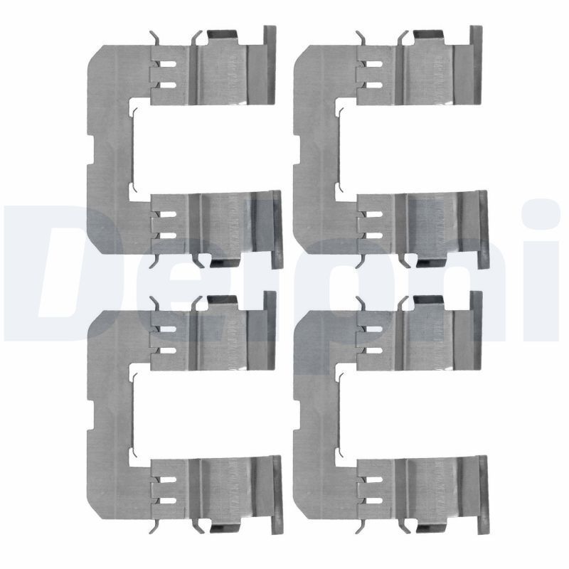 Priedų komplektas, diskinių stabdžių trinkelės DELPHI LX0647