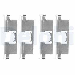 Priedų komplektas, diskinių stabdžių trinkelės DELPHI LX0659