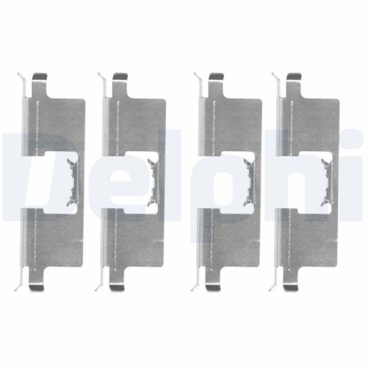 Priedų komplektas, diskinių stabdžių trinkelės DELPHI LX0659