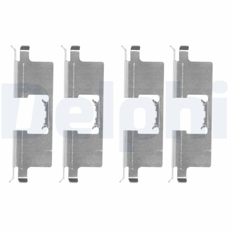 Priedų komplektas, diskinių stabdžių trinkelės DELPHI LX0659