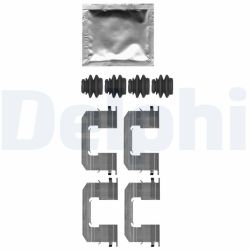 Priedų komplektas, diskinių stabdžių trinkelės DELPHI LX0663