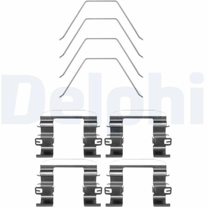 Priedų komplektas, diskinių stabdžių trinkelės DELPHI LX0669