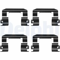 Priedų komplektas, diskinių stabdžių trinkelės DELPHI LX0673