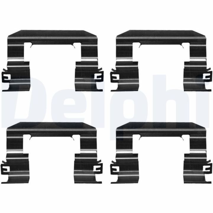 Priedų komplektas, diskinių stabdžių trinkelės DELPHI LX0673