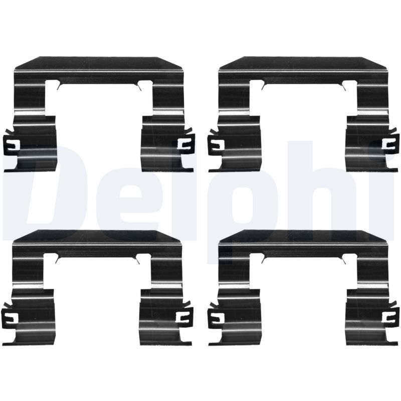 Priedų komplektas, diskinių stabdžių trinkelės DELPHI LX0673