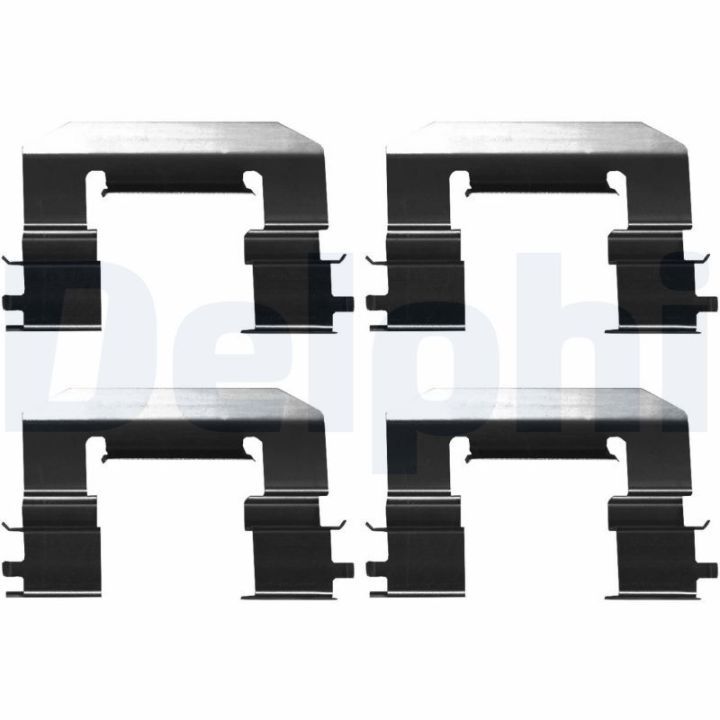 Priedų komplektas, diskinių stabdžių trinkelės DELPHI LX0675