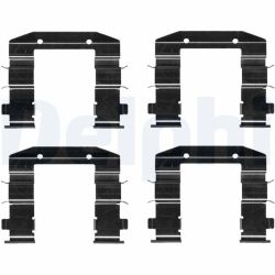 Priedų komplektas, diskinių stabdžių trinkelės DELPHI LX0688