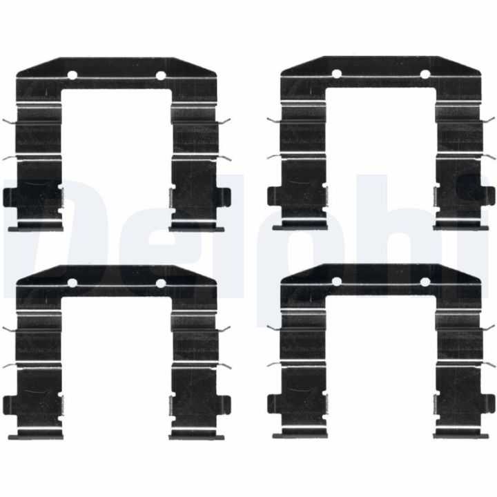 Priedų komplektas, diskinių stabdžių trinkelės DELPHI LX0688